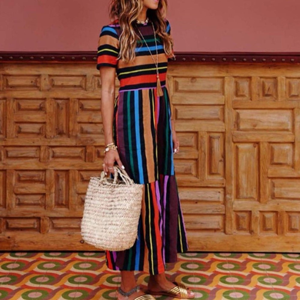 Boho midi dress- never worn!
